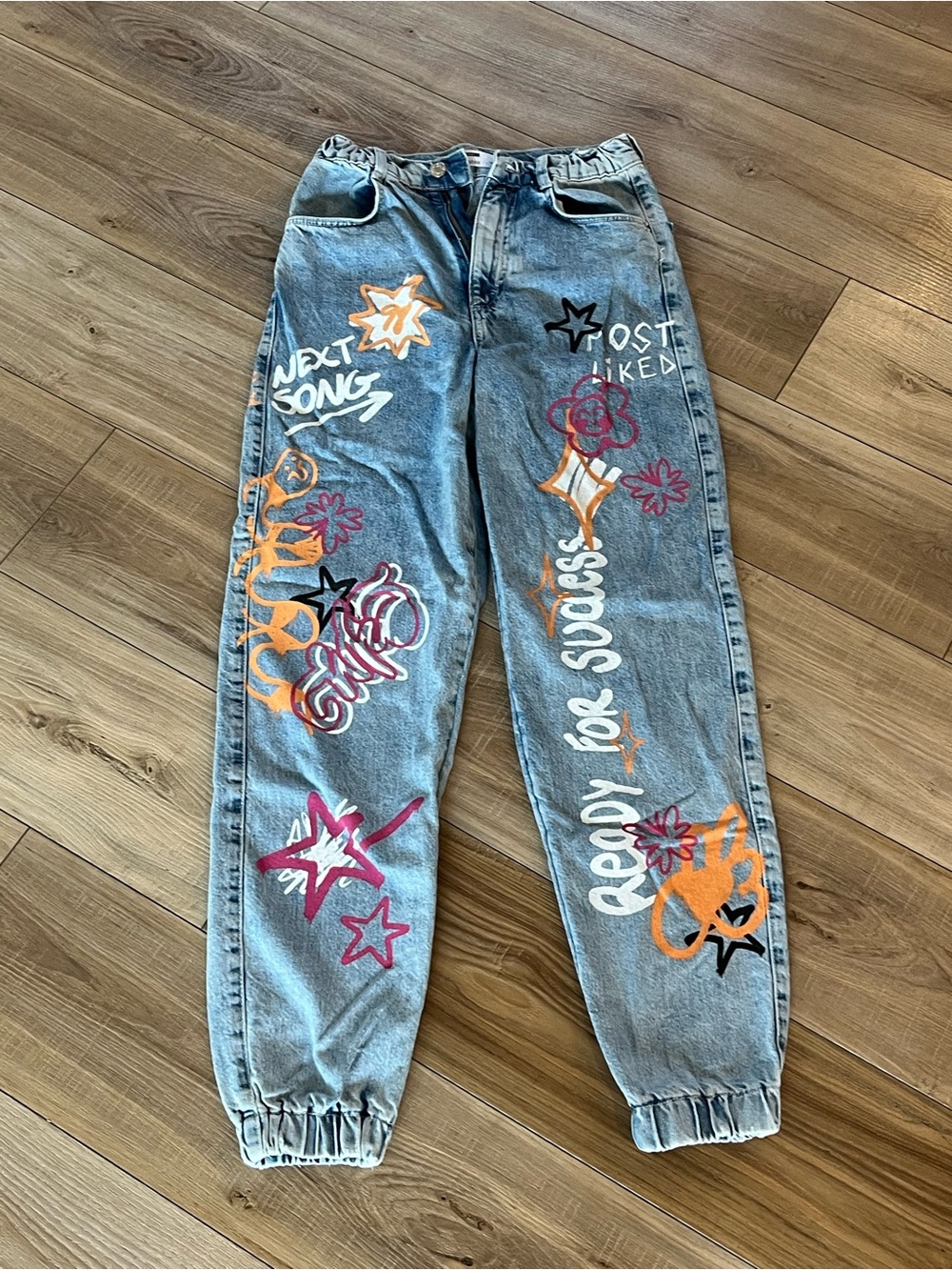 Women’s Bershka Denim Joggers, Size 4